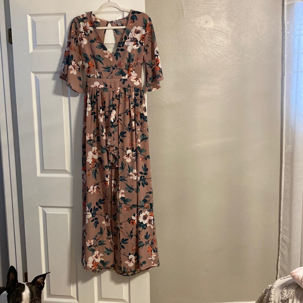 Mauve romper/maxi dress